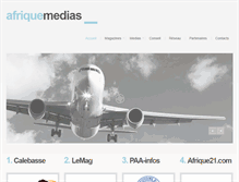 Tablet Screenshot of afriquemedias.com